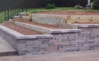 Retaining Wall by Fuhrmans Lawn and Landscaping Glenville PA 17329 Hanover PA 17331